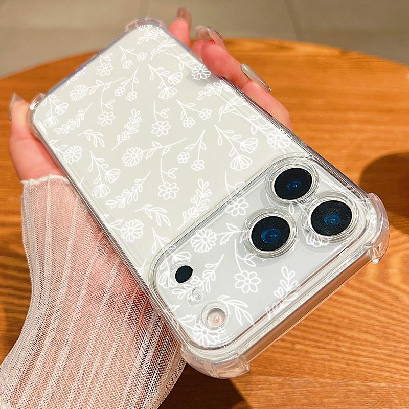 Delicate Garden Print Design For iPhone 17 Air 16 15 14 Pro Max 13 12 11 ShockProof TPU Soft Case Cover
