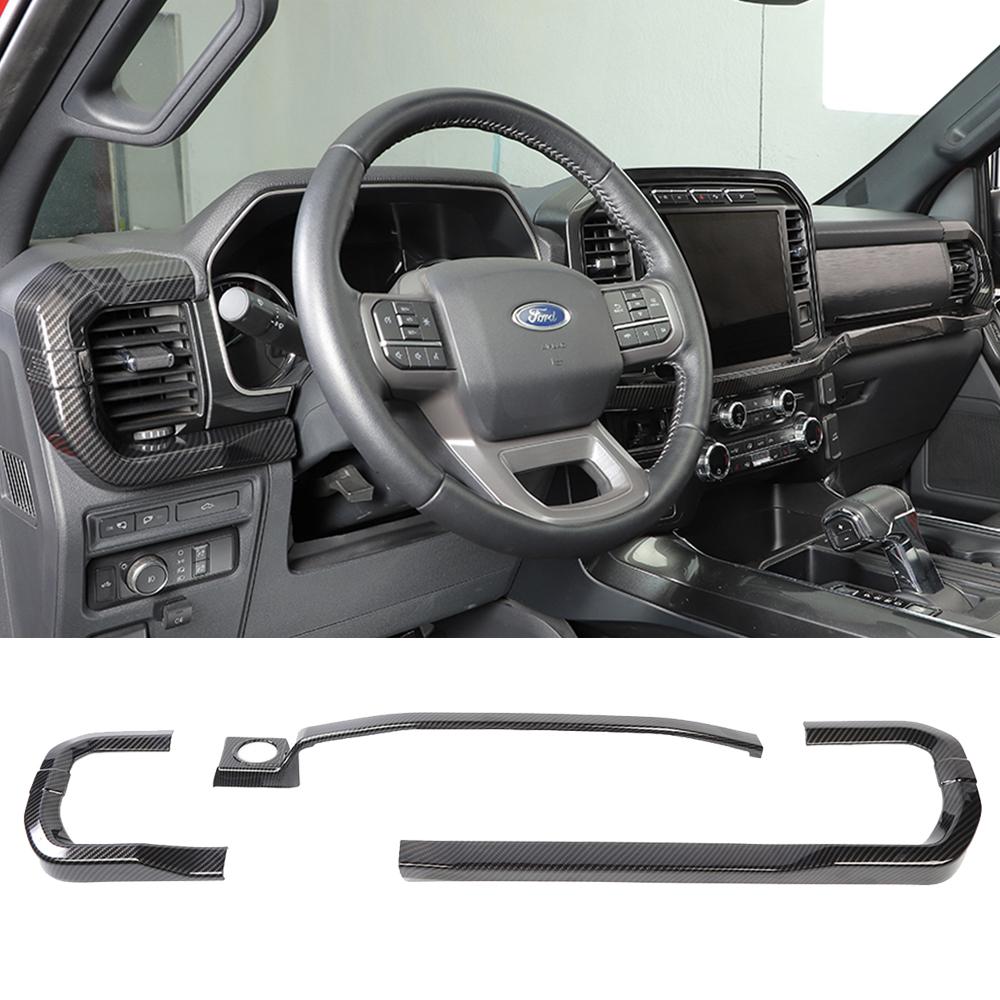 Наклейки на центральную консоль приборной панели автомобиля для Ford F150 2022 2023 молдинги для внутреннего укладки
