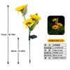 JYL TS/082, Солнечный многоголовый подсолнух на колышке для наружного сада, ландшафтного дизайна, газона