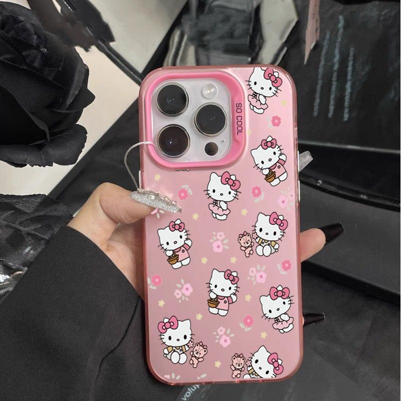 Colorful Kuromi Melody Case For Iphone 17 Pro Max 17 Air 16 15 14 11 12 13 Pro Max 16 Plus 16e 13 Mini Cinnamoroll Hard Cover