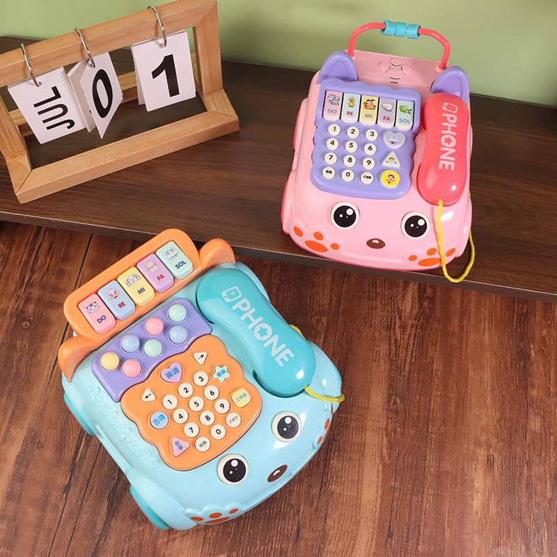 1 набор творческих забавных игрушек для моделирования стационарных телефонов, детских пазлов, музыкальных историй, игрушек для телефонов и машин, игрушек для детей раннего обучения, игрушек для телефонов и машин