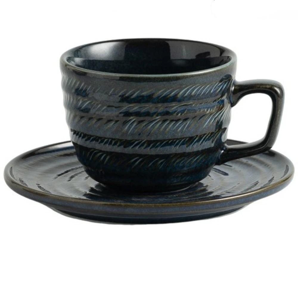 Elegant Cappuccino Cups Embossed Floral Latte Cup Creative Coffee Mugs Cafe