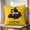 Classic PPunjab Map Cushion Cover Natural Linen Organic Fabric DoubleSided Printing Couch Pillow Covers Home Decor