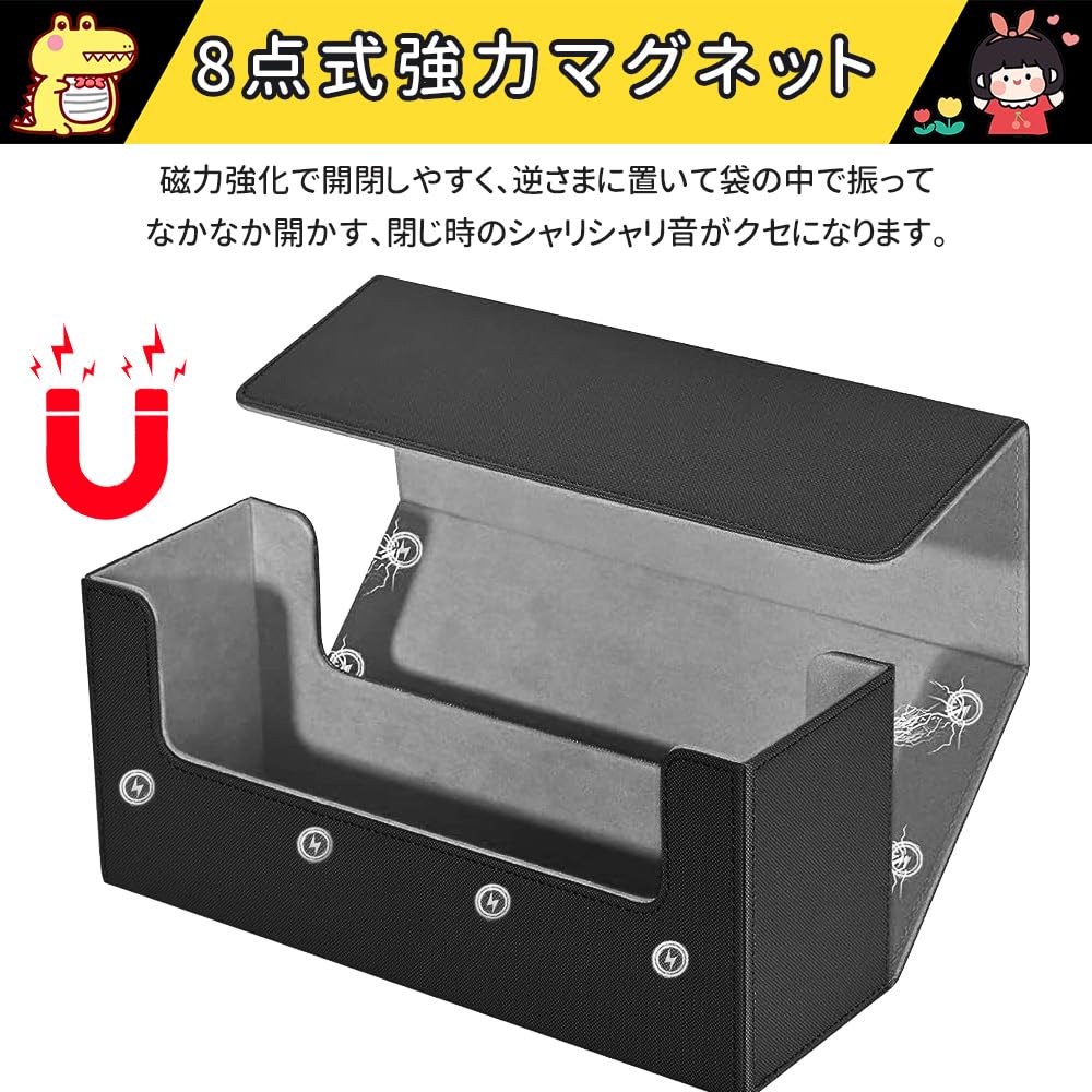 LIUDU Magnetic Loader Case Storage Card Loader Deck Case Большая емкость вмещает до 36 карт Магнитная застежка для хранения Загрузчик из искусственной кожи вмещает 36 карт