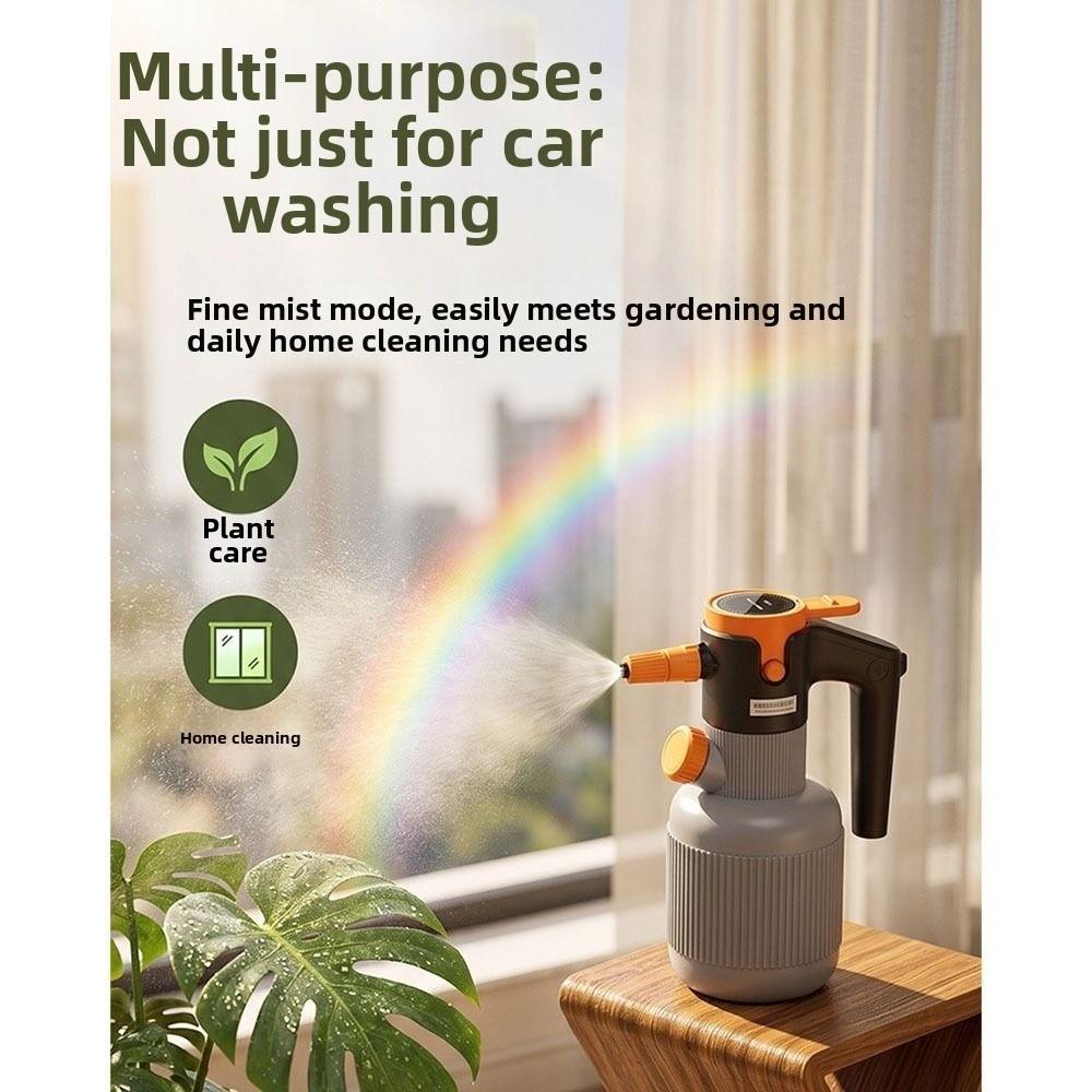Rechargeable Electric Foam Sprayer 1.5L Snow Foam Sprinkler Car Wash Sprayer Household Use