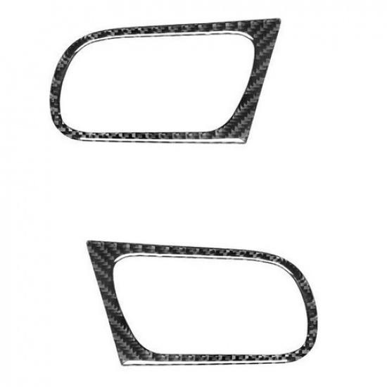 2Pcs Carbon Fiber Front Door Handle Cover Trim For Infiniti G37 Sedan 2010-2013