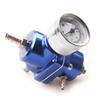 Black Blue Red Silver 0-140PSI Universal Car Fuel Pressure Regulator with Gauge Adjustable Oil Pressure Regulator