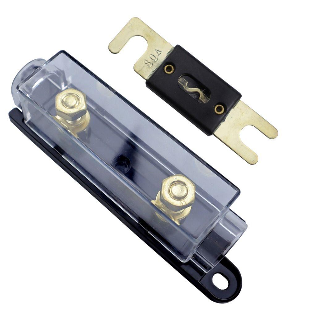 Плавкая вставка с болтовым креплением Прозрачный автомобильный блок предохранителей Универсальный держатель предохранителя Распределение