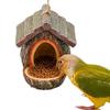 Подвесной домик-кормушка для птиц Открытый дизайн Скворечник Маленькие декоративные кормушки для диких птиц Для колибри Белки Наблюдение Кормление