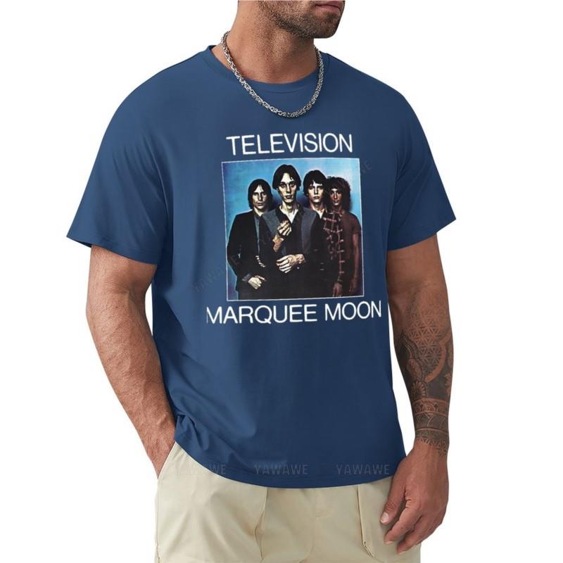 Футболка мужская летние топы Телевидение - Marquee Moon Базовая футболка мужская одежда оверсайз футболки футболки для мужчин