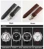 Серия COUTURIER 23 мм T035617A T035439A Серебряная пряжка-бабочка + натуральная кожа с изогнутым концом ремешок для часов браслет для T035