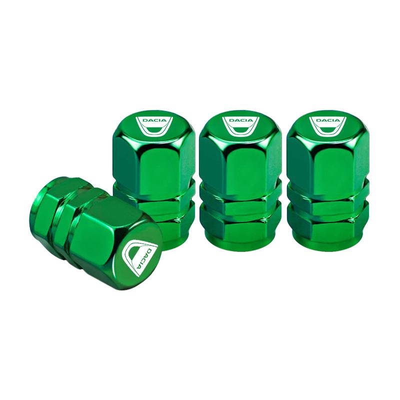 4Pcs Metal Bolt-in Wheel Tire Valve Caps Car Emblem Dust Accessories For Dacia Duster Logan Sandero Stepway Dokker Lodgy MCV