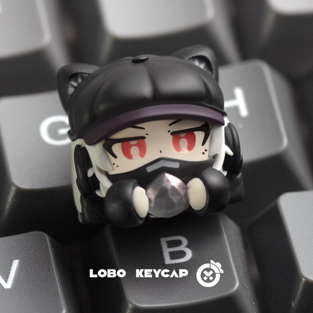 Delta Luna Ma Xiaowen Heart of Africa Ocean Teardrop Resin Keycap for Mechanical Keyboards