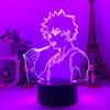 3D светильник Bakugo My Hero Academia для декора спальни, подарок на день рождения, манга, гаджет My Hero Academia, лампа Katsuki Bakugo