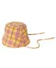 [X-girl] Панама PLAID BUCKET HAT Женская ЖЕЛТАЯ