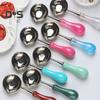2Pcs Wax Seal Stamp Spoon Sealing Wax Melting Spoon Heat-resistant Vintage Envelope DIY Craft Wedding Party Invitations Wax Stamp Warmer Spoon