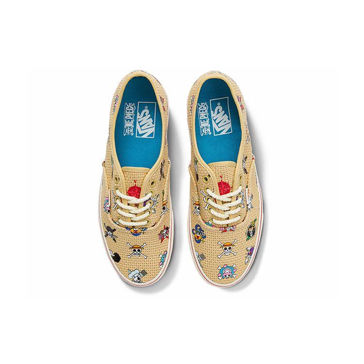 One Piece x Vans Authentic Соломенная шляпа Унисекс Кроссовки Коричневый VN0A5JMPKKK