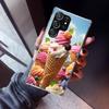 Macaron Ice Cream Cake Doughnut Phone Case For Samsung Galaxy S26 S25 Edge S24 S23 Ultra S22 Plus S21 S20 FE Soft TPU Back Cover