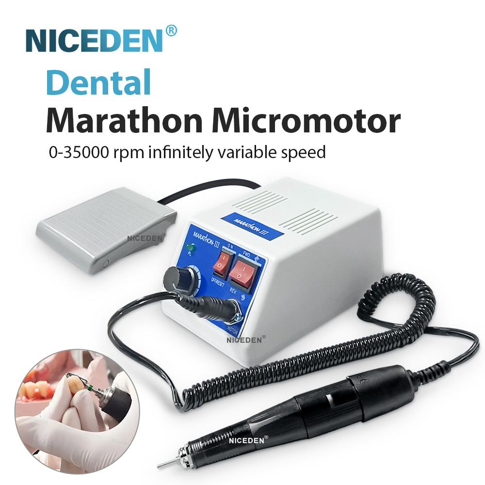 Стоматологический микромоторный полировщик Marathon-III Микромотор Лабораторный Ювелирный Резьба шлифовальный станок Микромотор Ручной Набор подходит для марафона