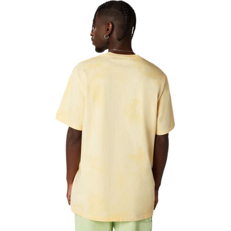 Converse T Shirts Men's Yellow Crew Neck Moderate Straight Fit 10021490-A04