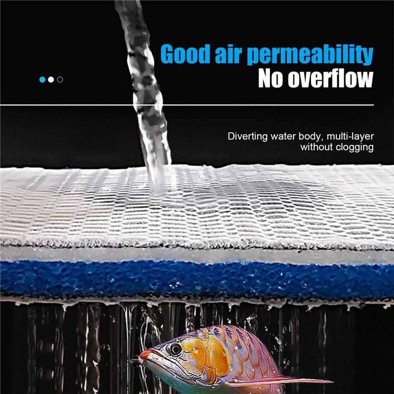 8D Аквариумный Фильтр Губка Наполнитель Модернизированный 8-слойный Фильтрующий Прокладки Без Клея Скиммер для Аквариума Фильтр для Прудов Кои Хлопковые Аксессуары