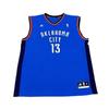 X NBA Collaboration Oklahoma City Thunder Harden Fashion Comfortable Soft Skin-Friendly Basketball Jersey Unisex Jersey Blue 7818A-3CB-AEB1198