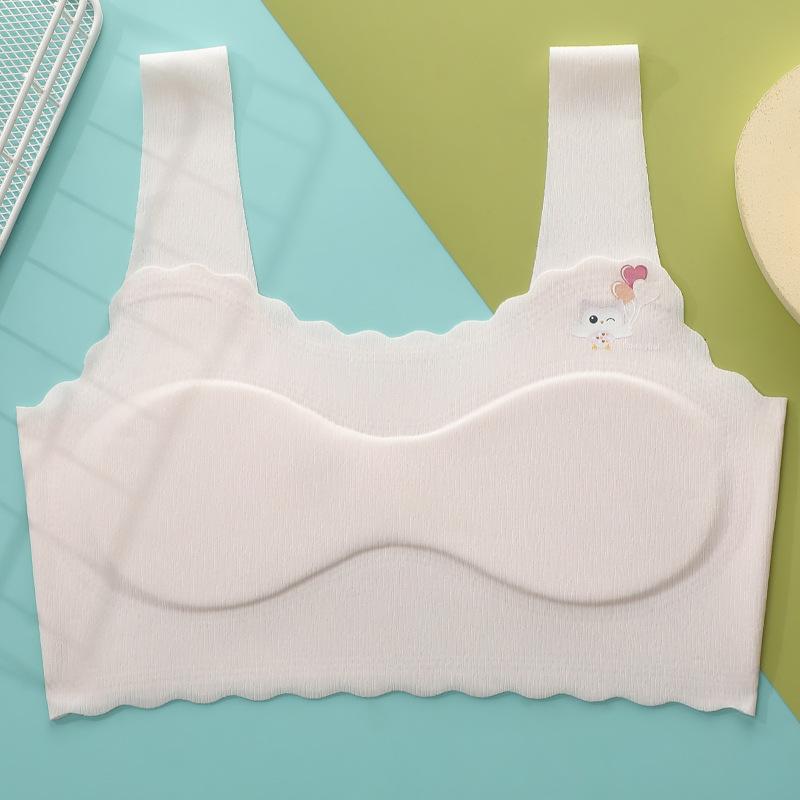 Развивающее нижнее белье для девочек без следов, бюстгальтер для младших классов средней школы, жилет, тонкое эластичное нижнее белье