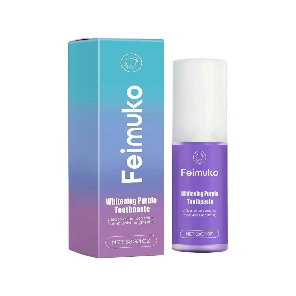 Limited time!!Feimuko Purple Toothpaste With Fresh Mint Flavor, Delicate And Gentle Cleaning, Protects Teeth, Enhances Tooth Surface Shine