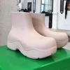 2022 новейшие роскошные женские повседневные короткие сапоги с толстой подошвой, резиновые сапоги для ходьбы, водонепроницаемые ботильоны для дождя