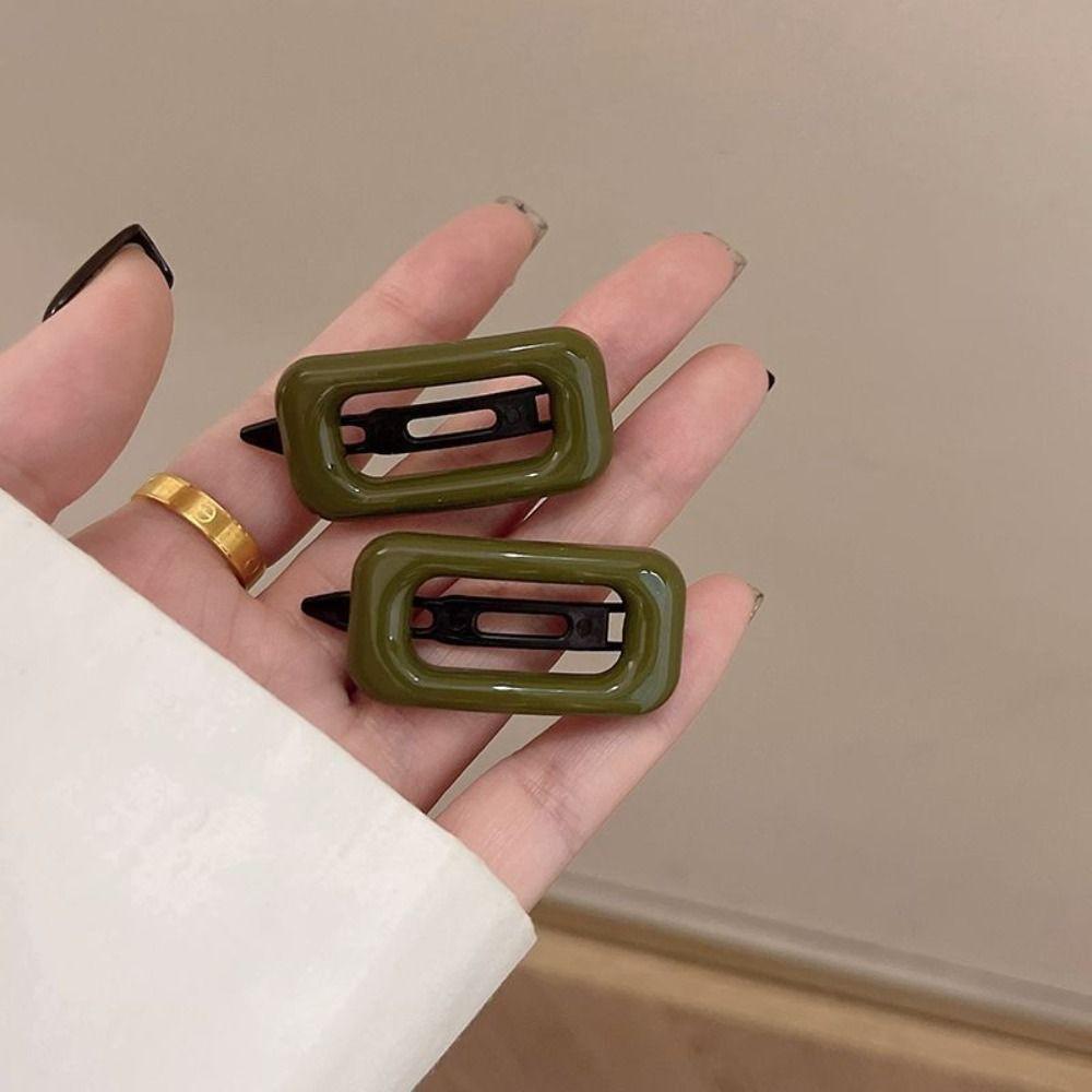 1 pair All Match Hair Clips Square Headwear High Quality Hair Accessories