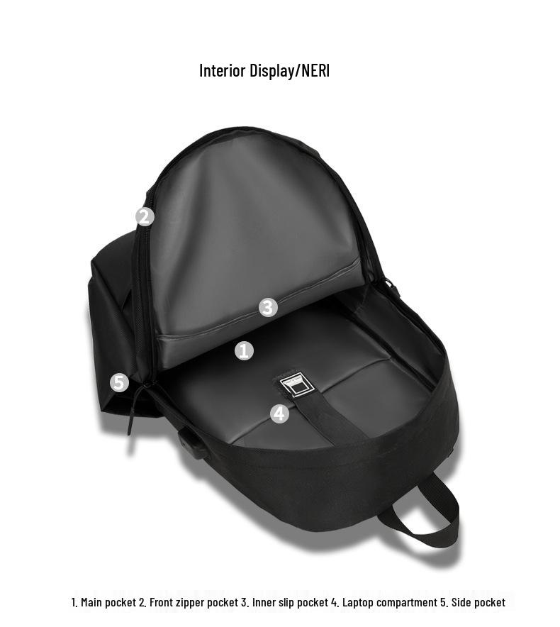 Men's Large Capacity Lightweight Waterproof Backpack for Outdoor Sports, Travel, School, and Laptop