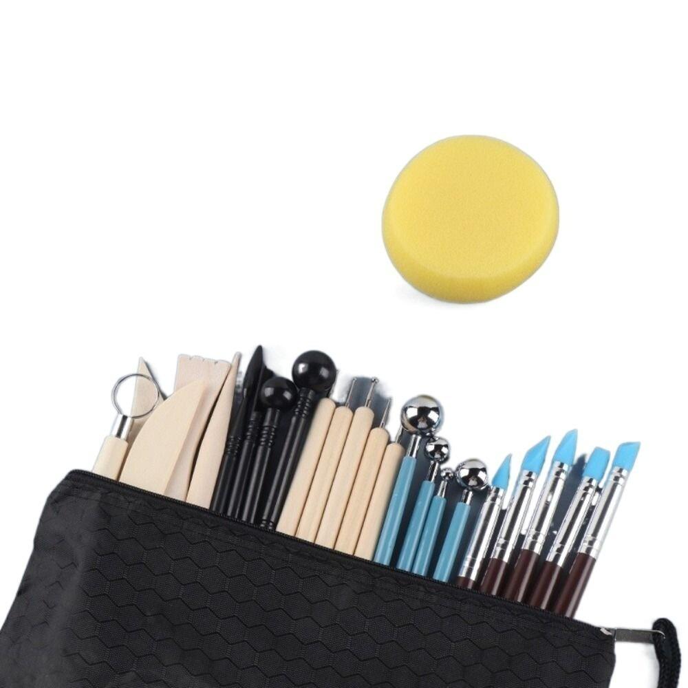 25Pcs Handmade DIY Ceramics Clay Tools Set Practical Pottery Molding Tool Kit  Handicraft