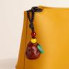 Handmade Rope Bag Pendant Cartoon Wood Phone Chain Charm Chinese Style Key Ring  Couple Gifts