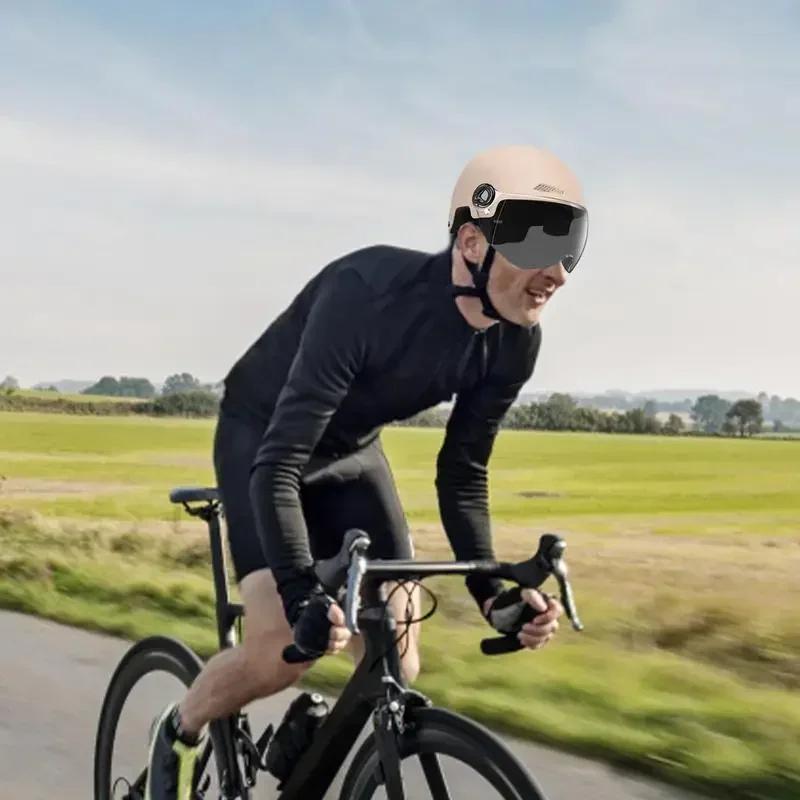 Мотоциклетный защитный шлем, сертифицированный 3C, легкий, для взрослых мужчин и женщин, велосипедный полушлем для электромобиля с очками