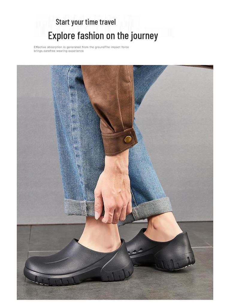 Нескользящая, водонепроницаемая, легкая поварская обувь с толстой подошвой, идеально подходящая для ресторанов