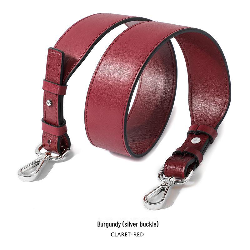 Lychee Pattern Cowhide Bag Replacement Strap - Single, Long, Versatile, Wide Shoulder Style