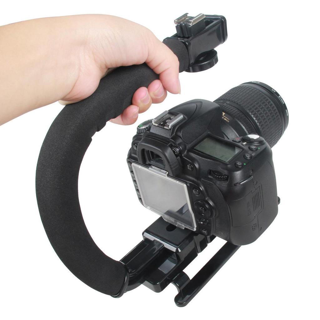 U-Shaped Camera Stabilizer for Low-Angle Handheld Video