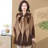 Mom's Autumn and Winter Coat, Noble Mother-in-law Fur Integrated Coat, Middle-aged and Elderly Women's Winter Fur, Fashionable New Style