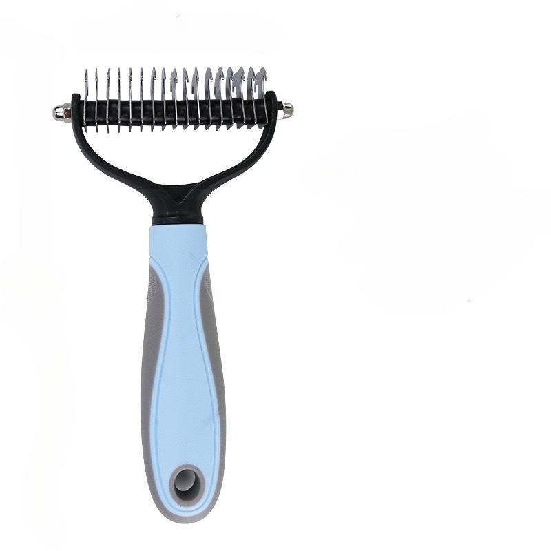 Резак для узлов на меху домашних животных Инструменты для ухода за собаками Расческа для удаления волос с кошками Двусторонняя щетка для домашних животных Поставщики товаров для домашних животных