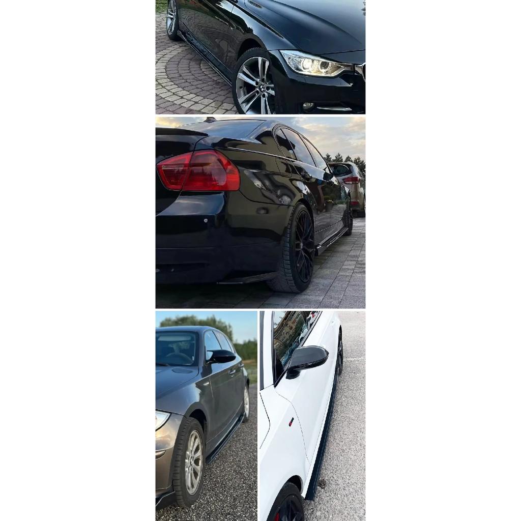 For BMW Accessories G20 3-Series 330i M340i 2019+ Gloss Black Car Side Skirt Extensions Rocker Panels Side Trim Spoiler Factory