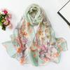 Breathable Silk Scarf Sun-Resistant Long Wraps Summer Bandana  for Women
