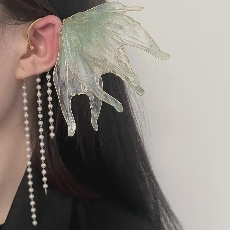 Exquisite Pearl Tassel Earrings - Elegant & Trendy Design