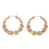 Stylish Butterfly Circle Earrings Drop Earrings Comfortable Ear Jewelry Alloy Texture Suitable for Daily and Party Wear