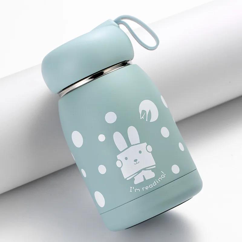 Cute Portable Mini Thermos Bottle Thermoses Stainless Steel Coffee Cup Insulation Cup Vacuum Flasks Water Bottle Gift Chioces