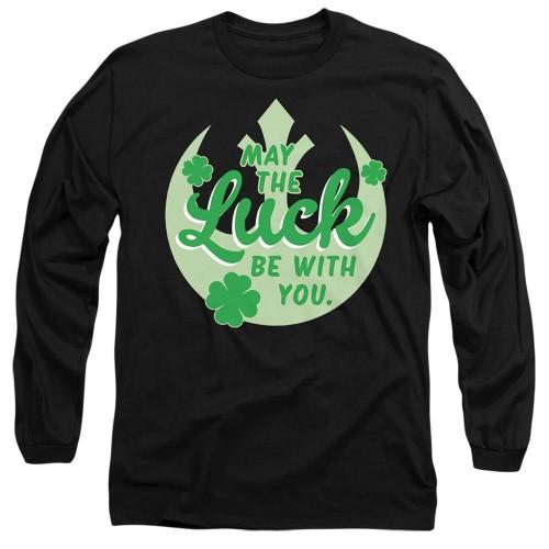 STAR WARS Унисекс Взрослая Футболка Luck Rebel Sign на День Святого Патрика