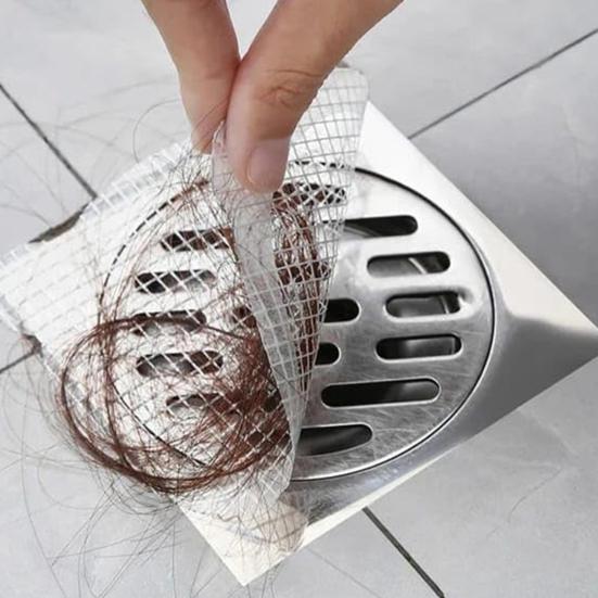 10/30 шт. одноразовый слив для душа, ловушка для волос, водонепроницаемый клей, простой в использовании, отверстия 0,5 см, защитные приспособления для домашнего слива для ванной комнаты, ванна, сетка для слива пола