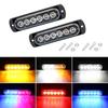 1PCS 6LED Truck Side Lights, Grille Lights, Emergency Lights, Truck Side Flashing Lights, Car Grille Flashing Lights, 12V-24V