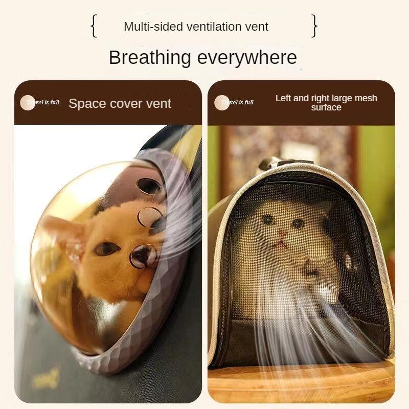 Portable Breathable Large Capacity Pet Backpack, Safe Travel, Comfort, Lightweight, Small Dog Bag, Pet Supplies