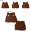 Western Cowboy Style Vest For Adults And Kids Polyester Stage Costume Men Women