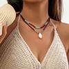 Multifuntional Shell Beaded Necklace Fashionable Clavicle Chain Necklace Pendant Necklace Suitable for Various Occasion